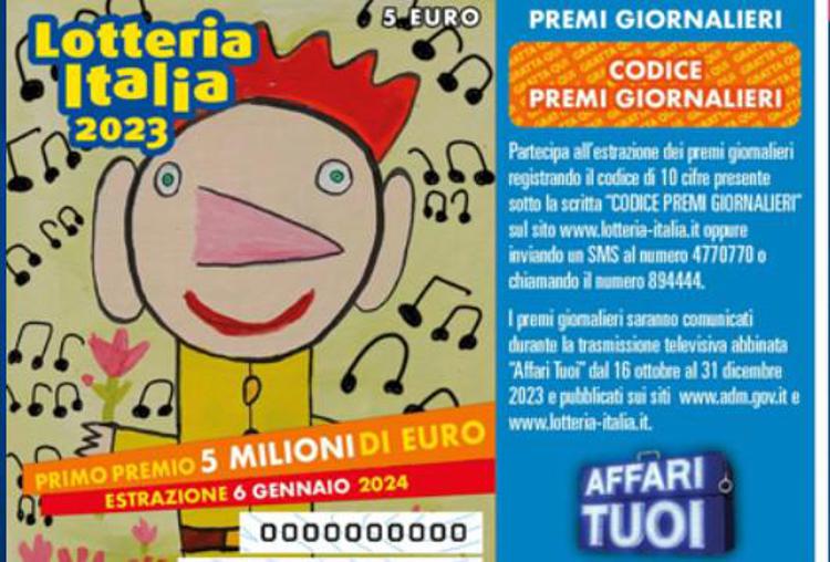 Tutti i biglietti vincenti della lotteria Italia 2023
