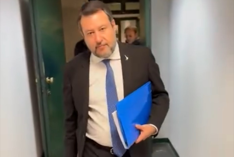 Matteo Salvini all'Ucciardone