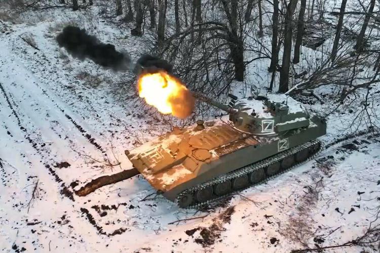 Un tank in Ucraina
