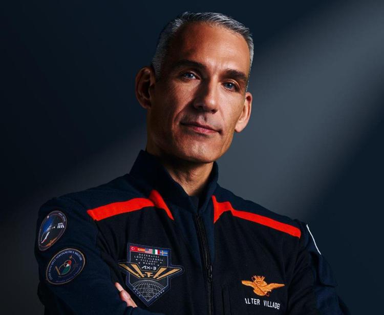 Walter Villadei, astronauta pilota della missione Axiom -3, colonnello dell'Aeronautica Militare Italiana (Foto AXIOM SPACE) 