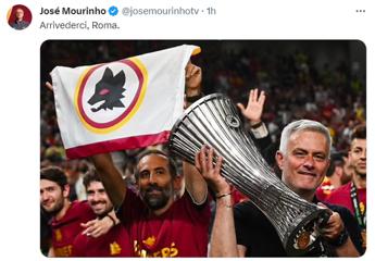 Mourinho sacked, greeting on X: “Goodbye Roma”