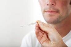 Una persona con l'influenza