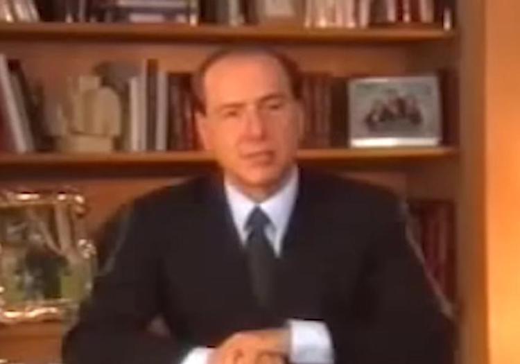 Silvio Berlusconi nel 1994 - (Dal video della sua discesa in campo)