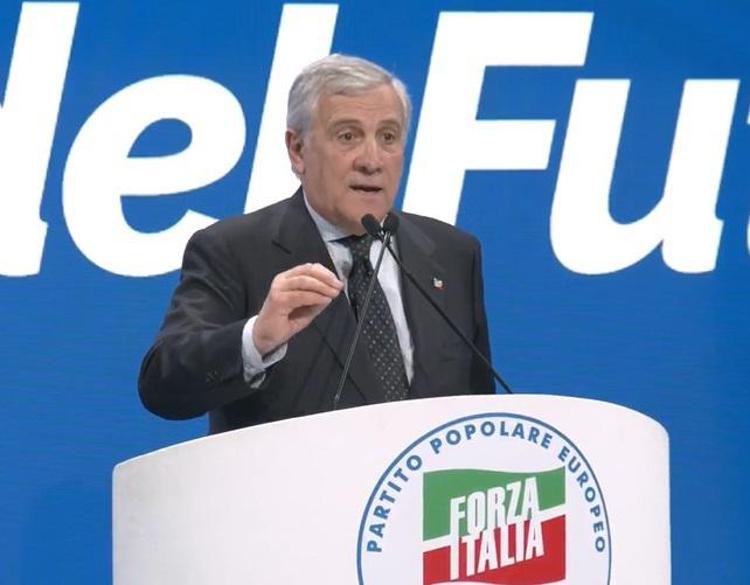 Il segretario nazionale Antonio Tajani di Forza Italia 