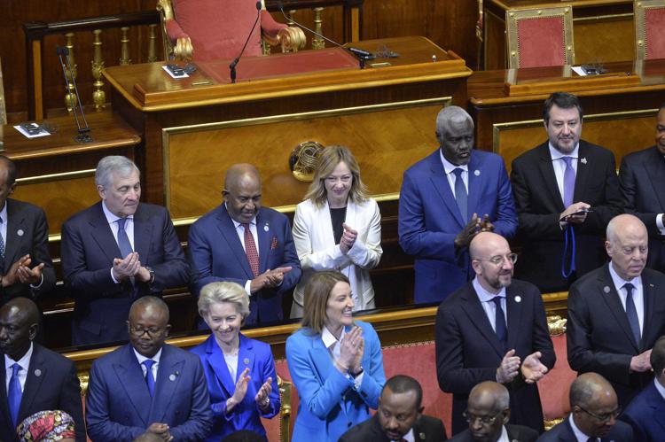 Il vertice Italia-Africa in Senato - Fotogramma
