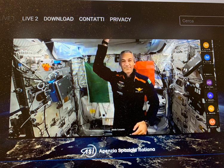 L'astronauta Walter Villadei,   colonnello dell'Aeronautica Militare Italiana, sulla Iss per la missione Ax-3 Voluntas (Foto Adnkronos) 