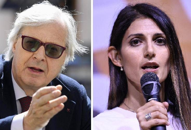 Vittorio Sgarbi condannato per diffamazione contro Virginia Raggi