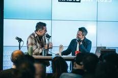 Giorgio d’Ecclesia, ceo e founder di Radio Speaker, a destra