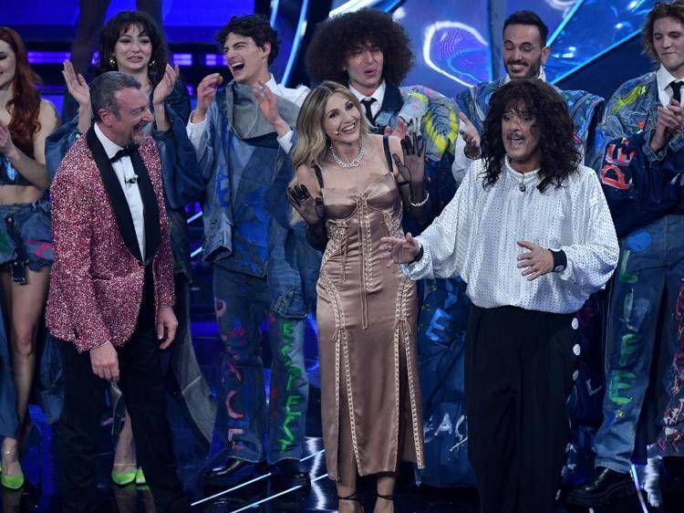 Amadeus, Lorella Cuccarini e Fiorello - Fotogramma /Ipa