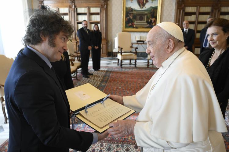 Javier Milei con il Papa - (Fotogramma)