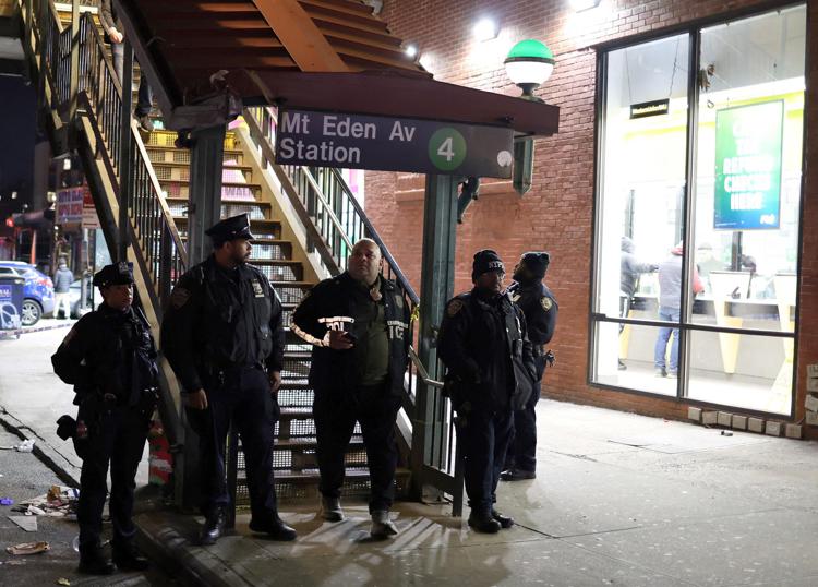La stazione della metro di New York dove è avvenuta la sparatoria - Afp