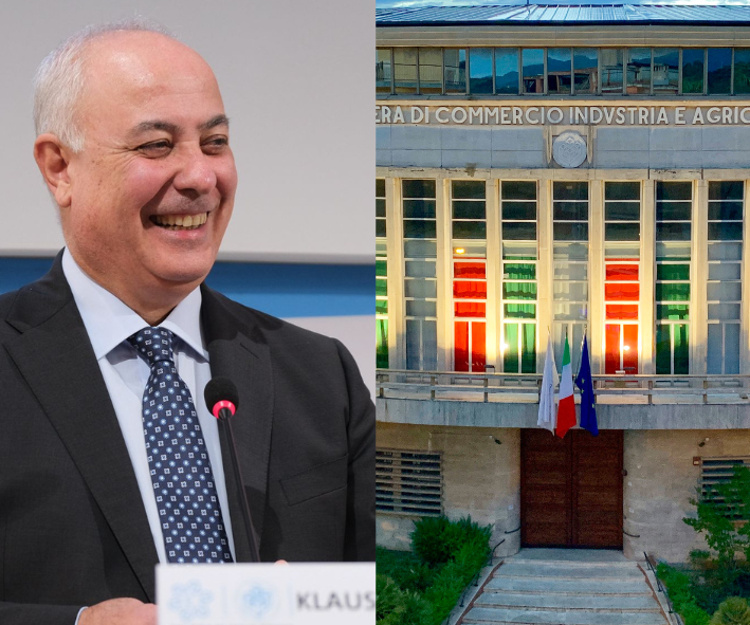 Nella foto: Klaus Algieri e la Camera di commercio di Cosenza