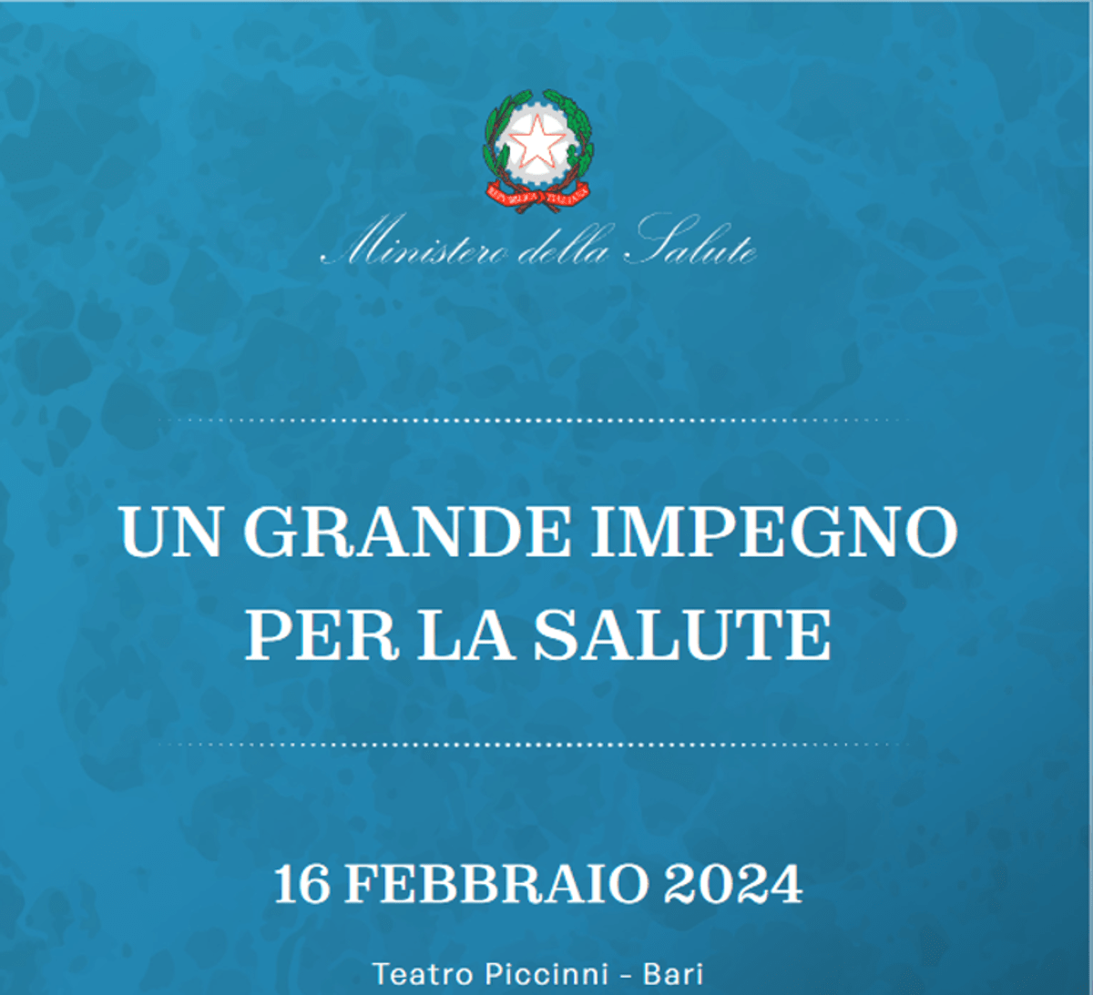 'Un grande impegno per la salute', convegno a Bari