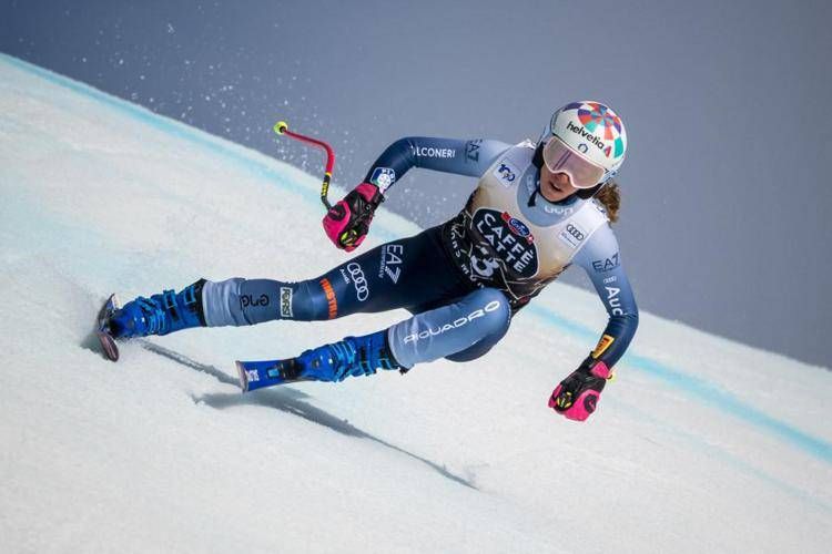 Bassino vince discesa Crans Montana e Brignone è seconda Bassino vince discesa Crans Montana e Brignone è seconda
