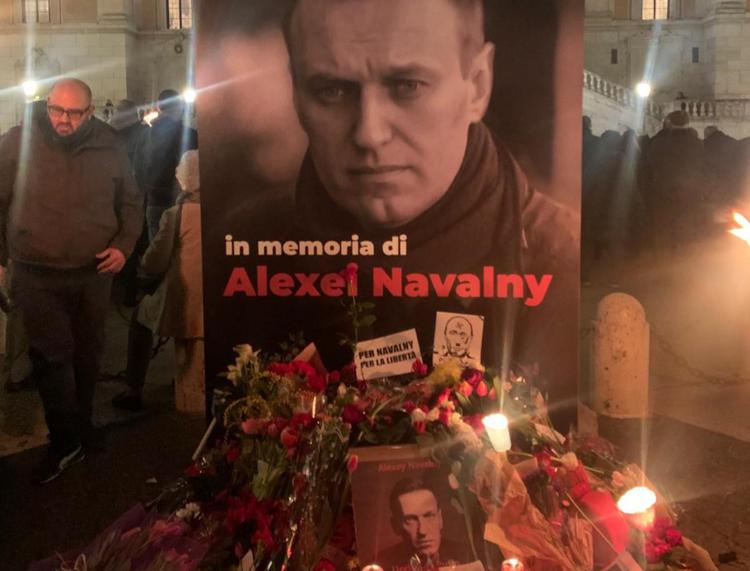 La gigantografia di Navalny in Campidoglio - Adnkronos