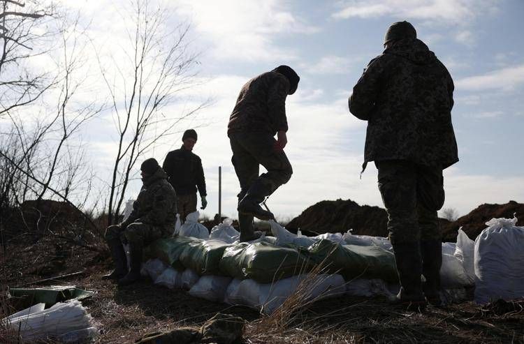 Soldati in guerra in Ucraina