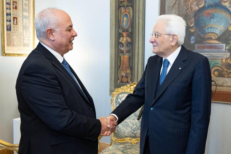 Nella foto: Klaus Algieri con il Presidente Mattarella