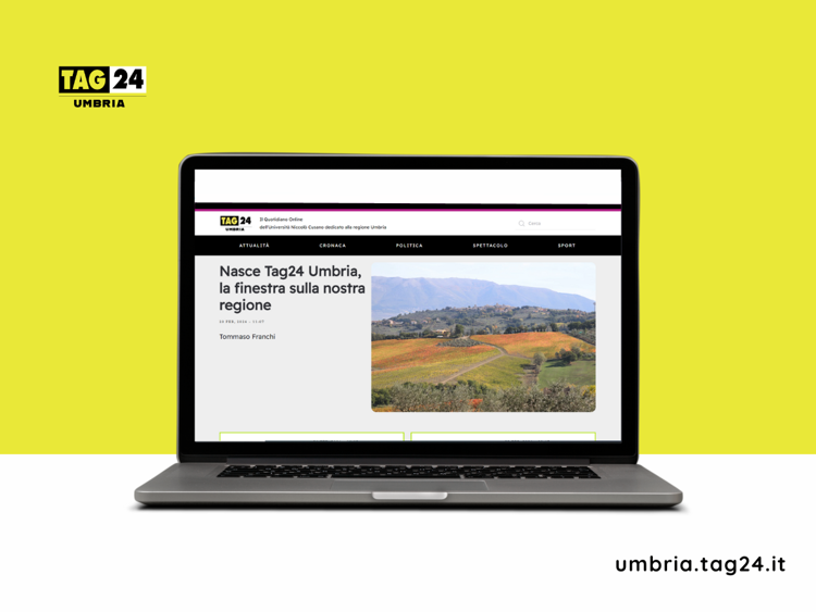 TAG24 Umbria: dal 4 marzo arriva il quotidiano online dedicato alla regione Umbria