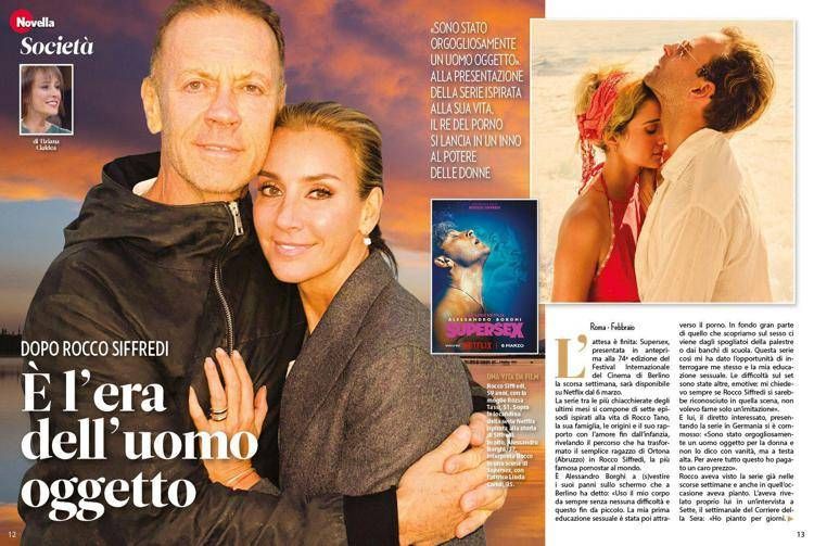 L'articolo di Novella 2000 su Rocco siffredi