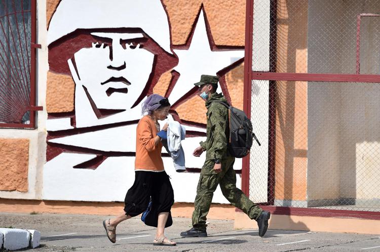 Murales a Tiraspol, Transnistria - Afp