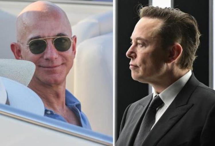 Jeff Bezos ed Elon Musk (Fotogramma/Ipa)