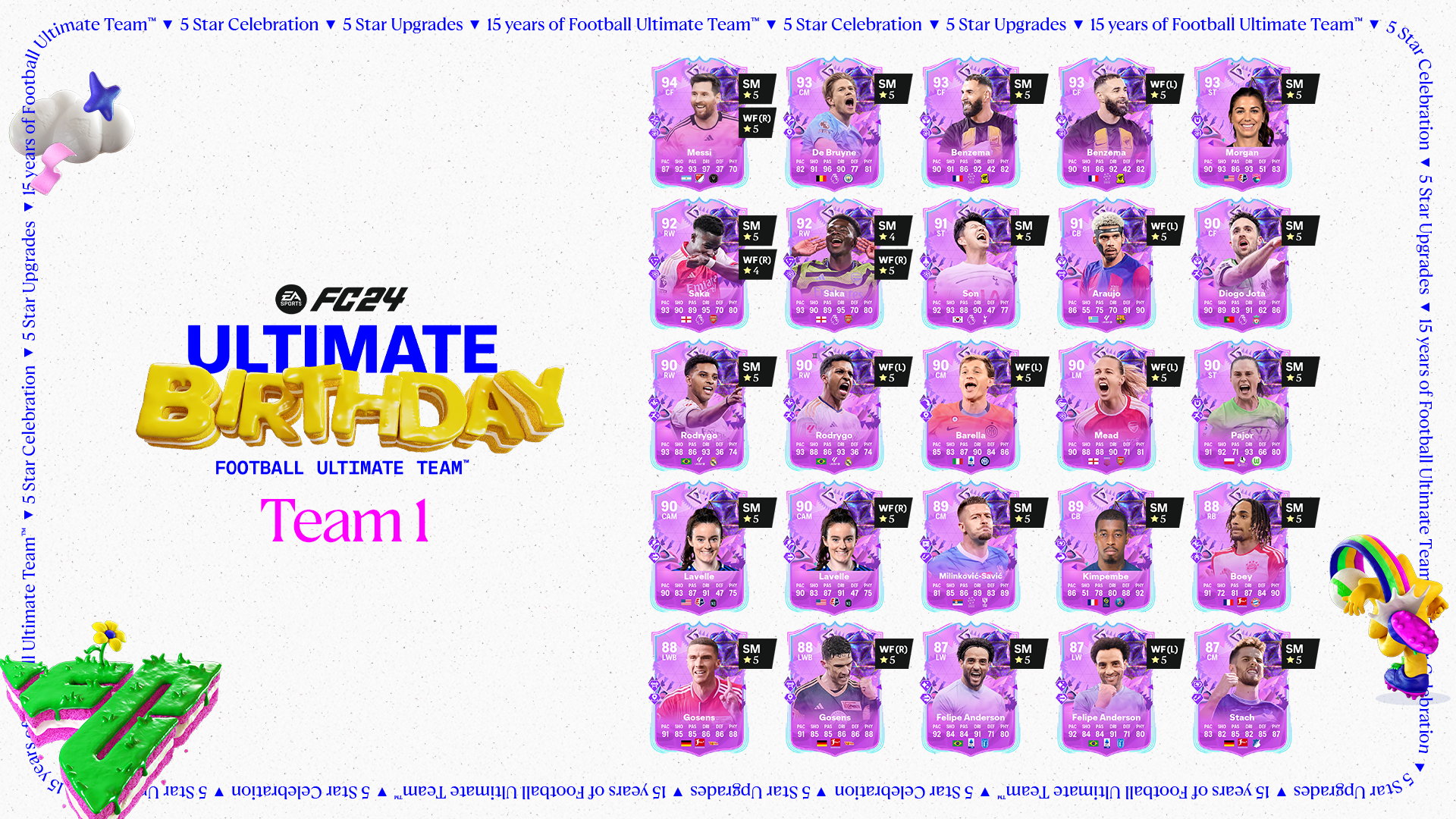 EA Sports FC 24、Ultimate Team のお祝いは特別なチームから始まります