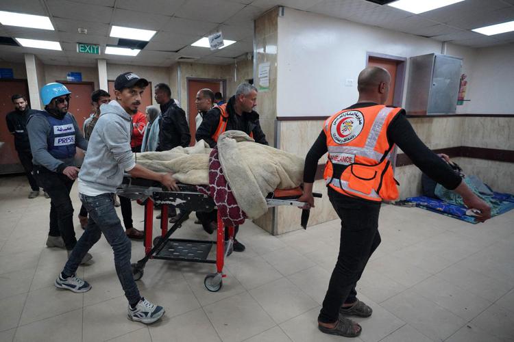 Ferito all'ospedale di al-Aqsa - Afp