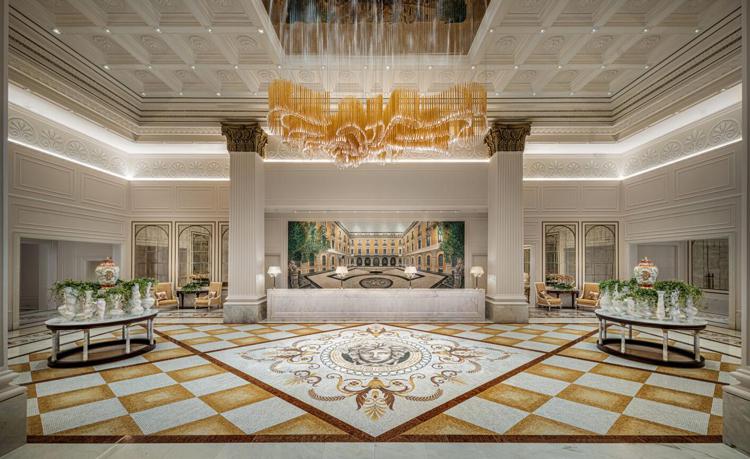 La lobby di Palazzo Versace Macau