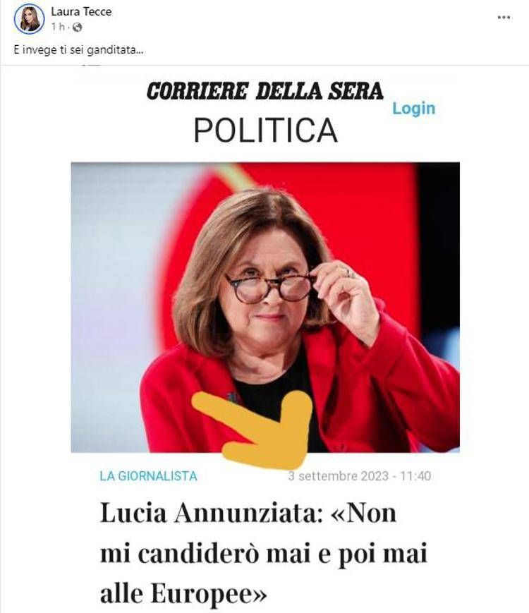 Il post di Laura Tecce