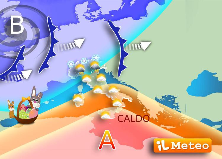 Meteo, Italia spaccata in due nel weekend pasquale: le previsioni
