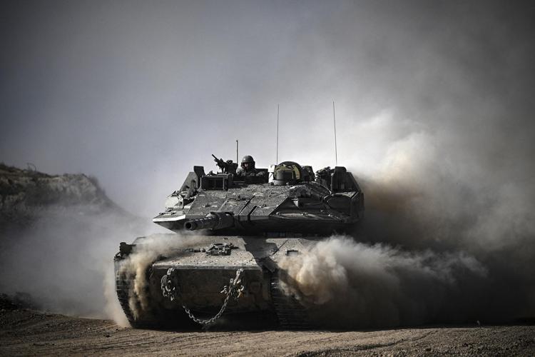 Tank israeliano - Afp
