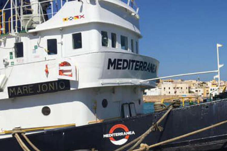 La nave Mare Jonio - Mediterranea Saving Humans /Twitter