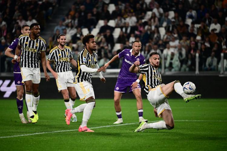Una fase di Juventus-Fiorentina