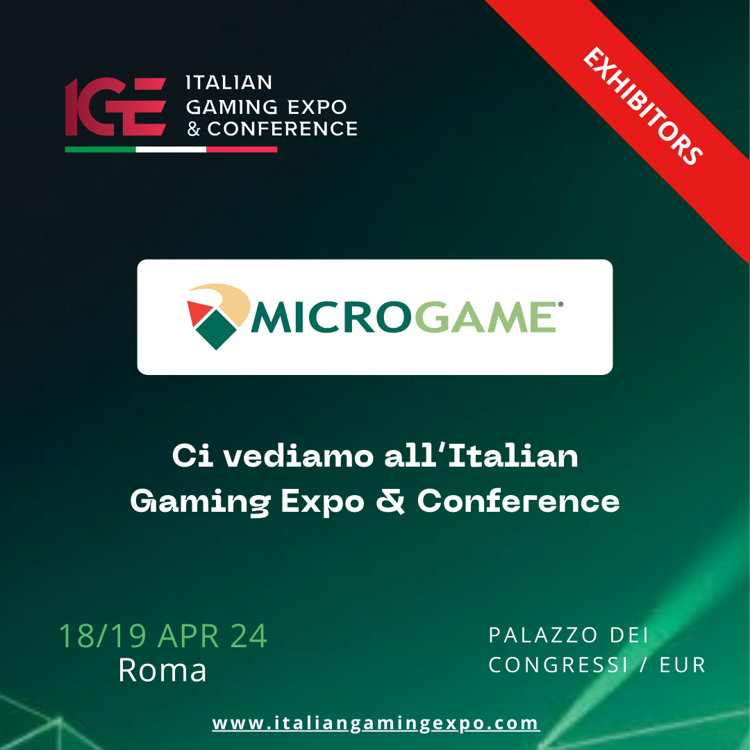 Microgame è sponsor di Italian Gaming Expo