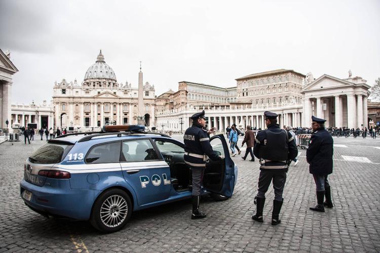 Vaticano, Misure di sicurezza e controlli a San Pietro  - FOTOGRAMMA