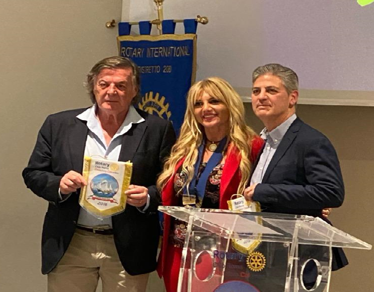 Adriano Panatta e Paolo Petrecca ospiti del Rotary club Cristoforo Colombo