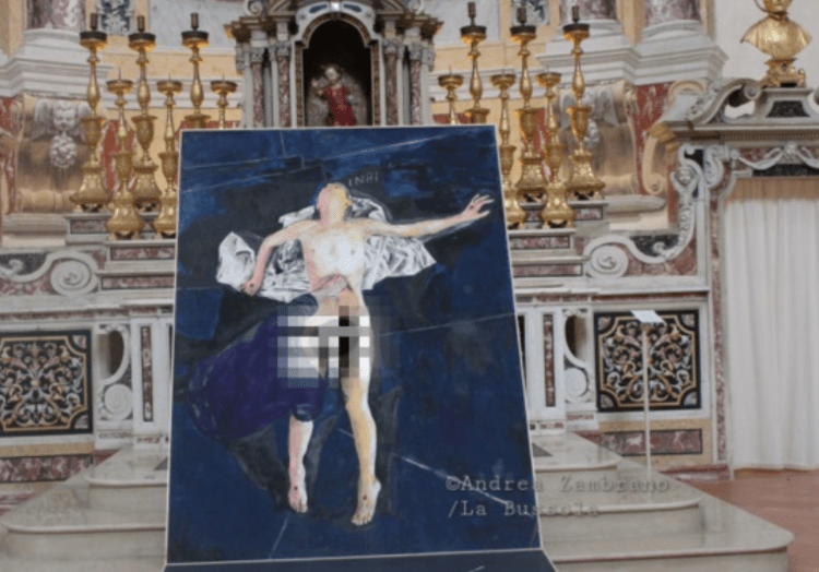 la mostra blasfema a Carpi