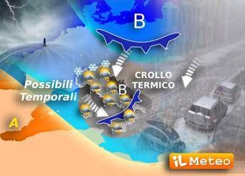 Temporali, vento e neve a bassa quota: nel weekend torna l'inver