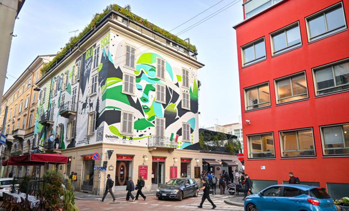 Milano, Deloitte inaugura murales per Giuliana Minuzzo