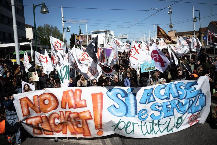 Proteste contro il ticket a Venezia - (Afp)