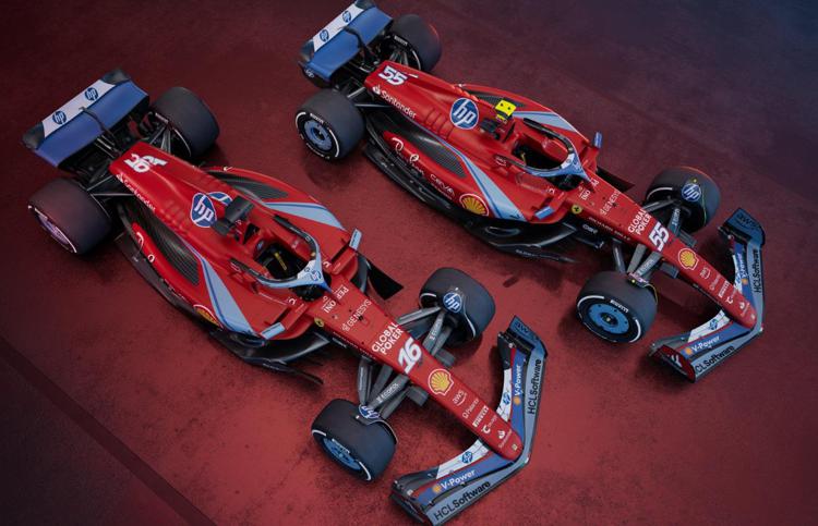 Ferrari svela monoposto rossa e blu per Gp Miami