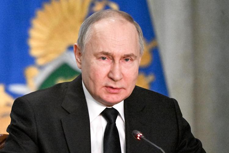 Russia's president Vladimir Putin 