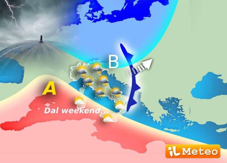 La mappa meteo