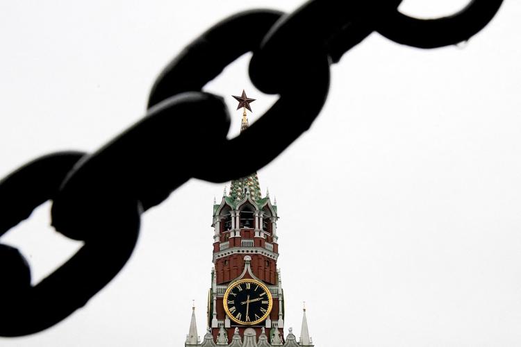 La torre del Cremlino a Mosca - Afp