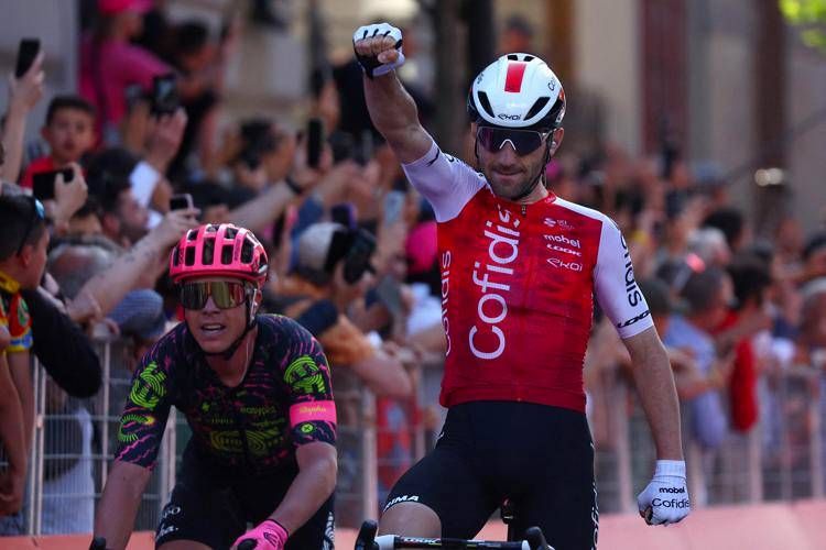 Benjamin Thomas vince la quinta tappa del Giro d'Italia 2024 - Afp