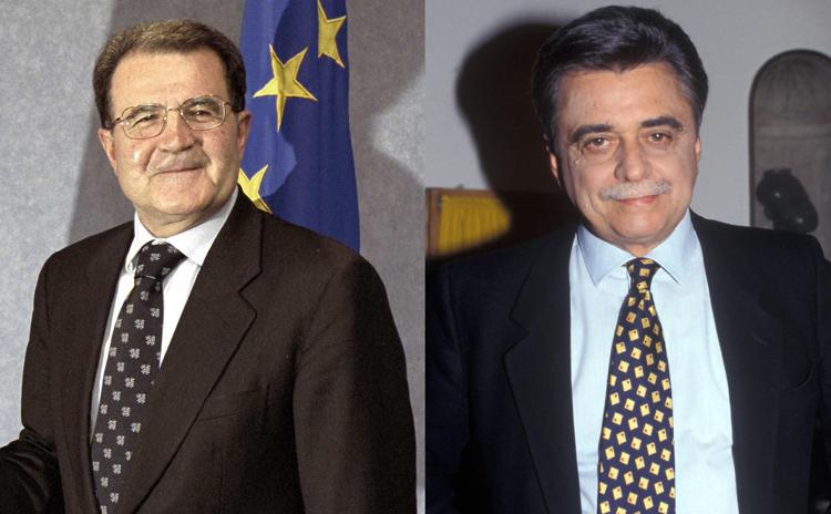 Romano Prodi e Achille Occhetto (Fotogramma/Ipa)