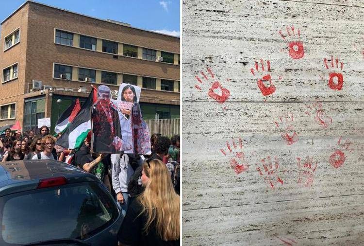 La manifestazione in corso alla Sapienza 