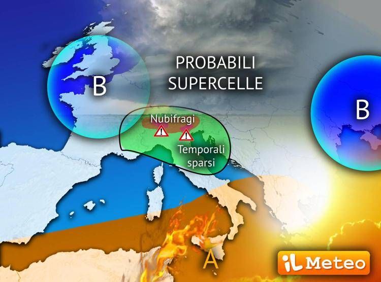 Mappa del meteo