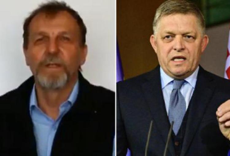 Juraj Cintula e il premier slovacco Robert Fico 