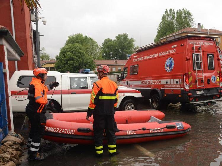 Maltempo a Milano (Fotogramma)